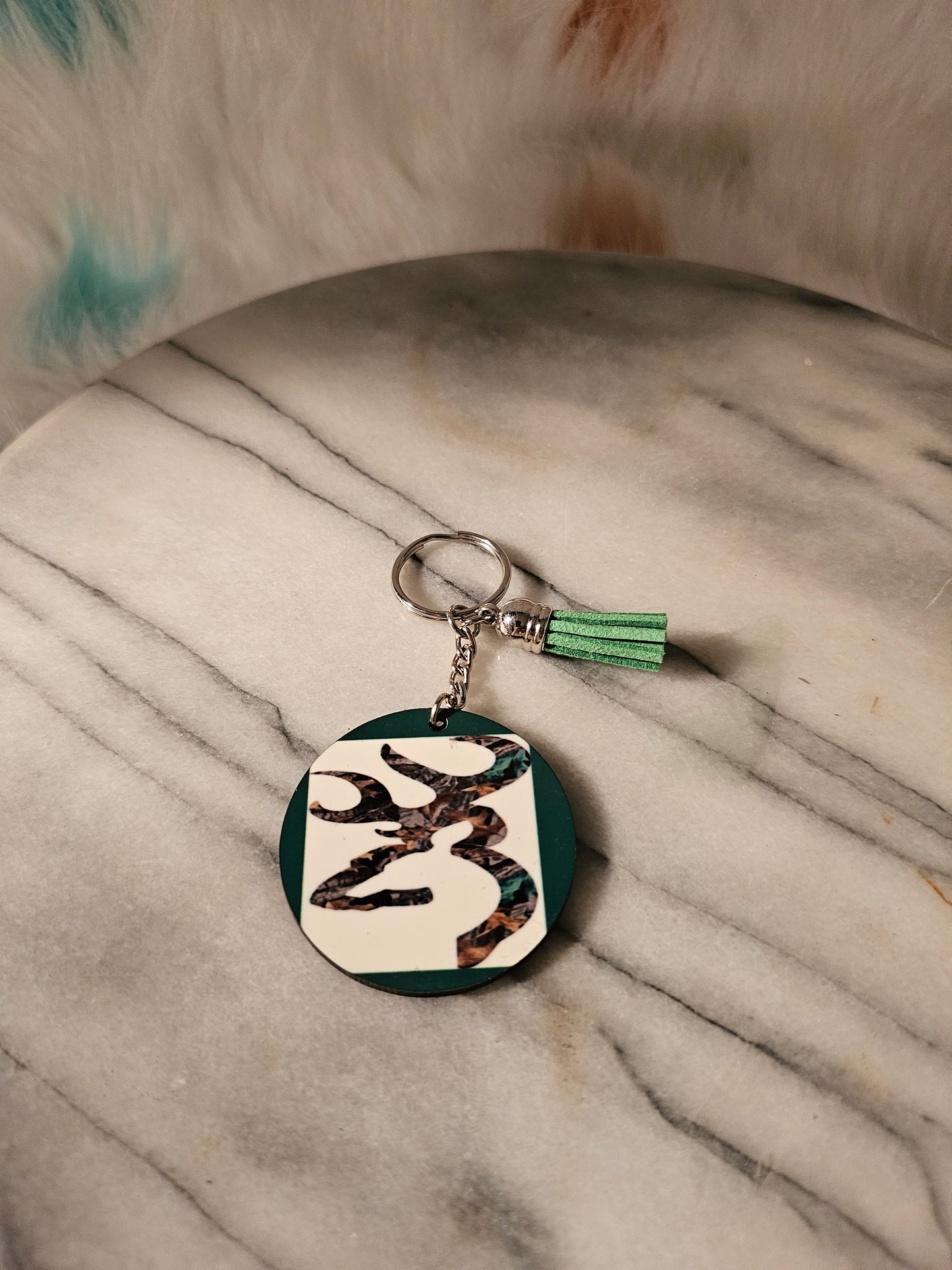 Sublimation Deer head Keychain