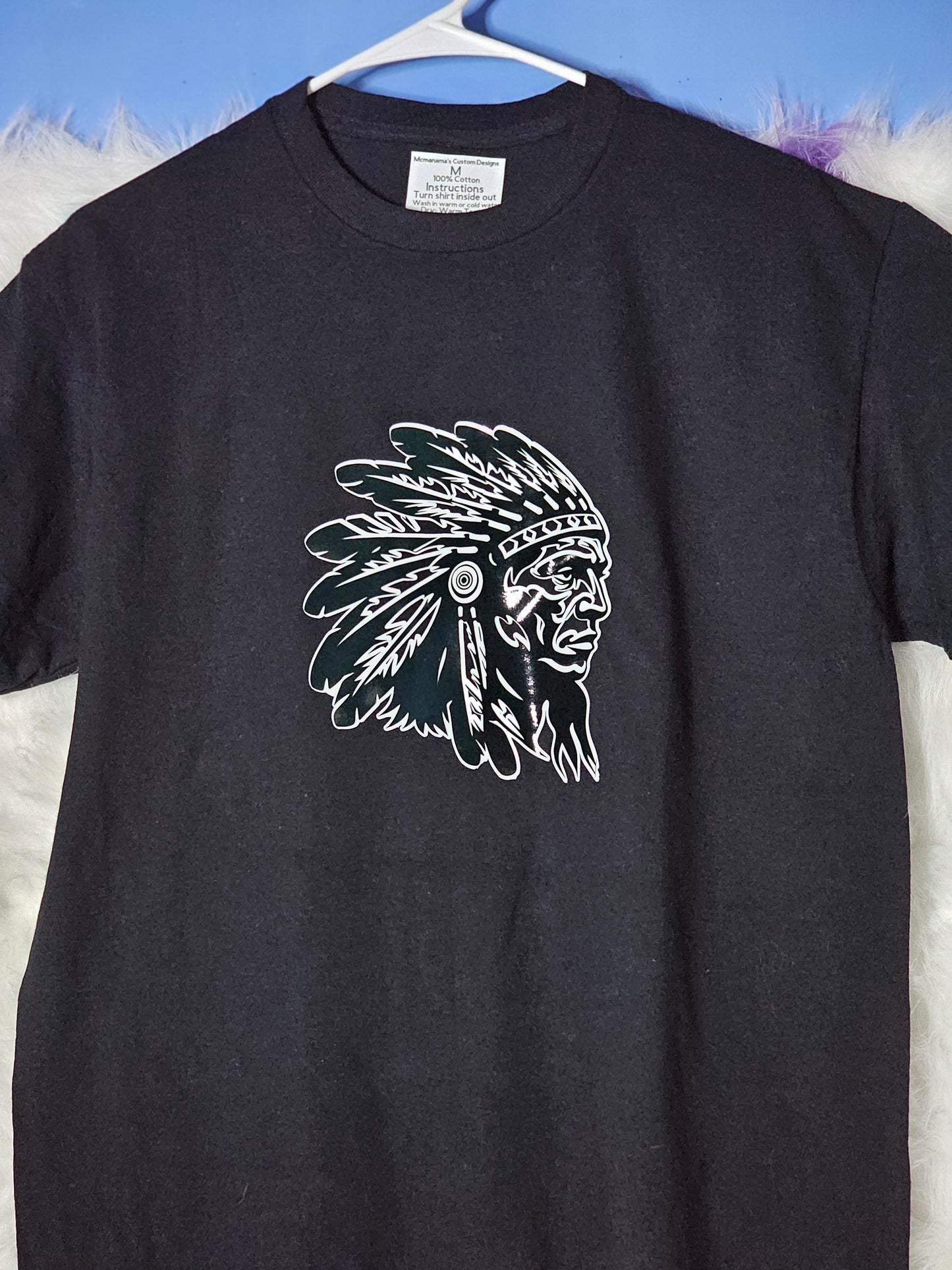 Size M 100% cotton Black My Indian black T-Shirt