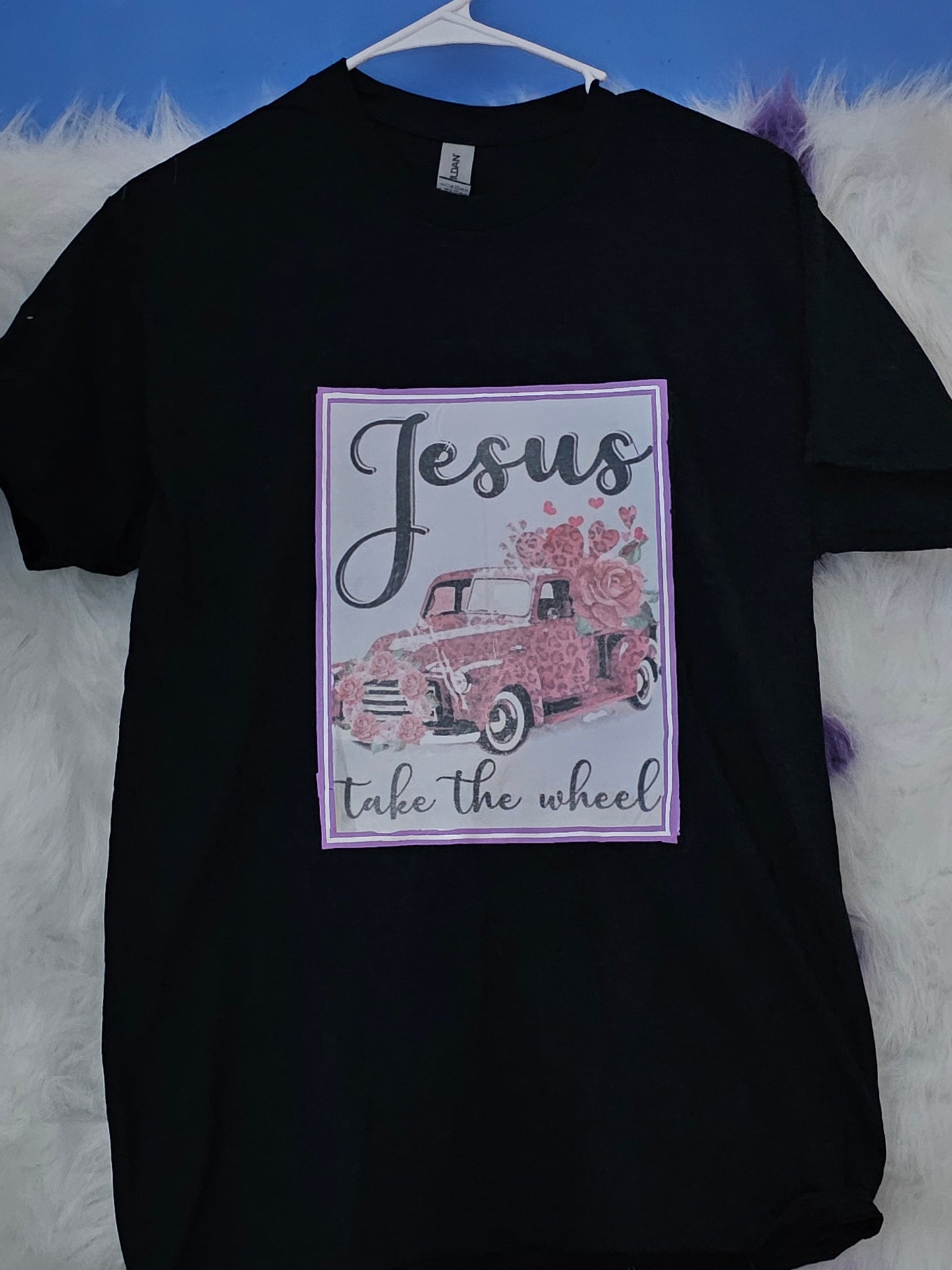 Size M 100% cotton Black Jesus T Shirt