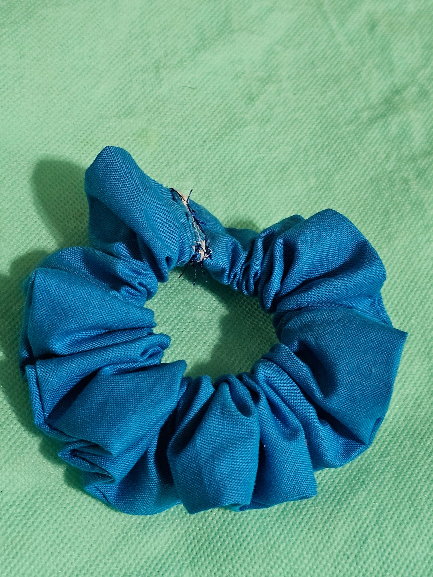 Standard baby blue scrunche