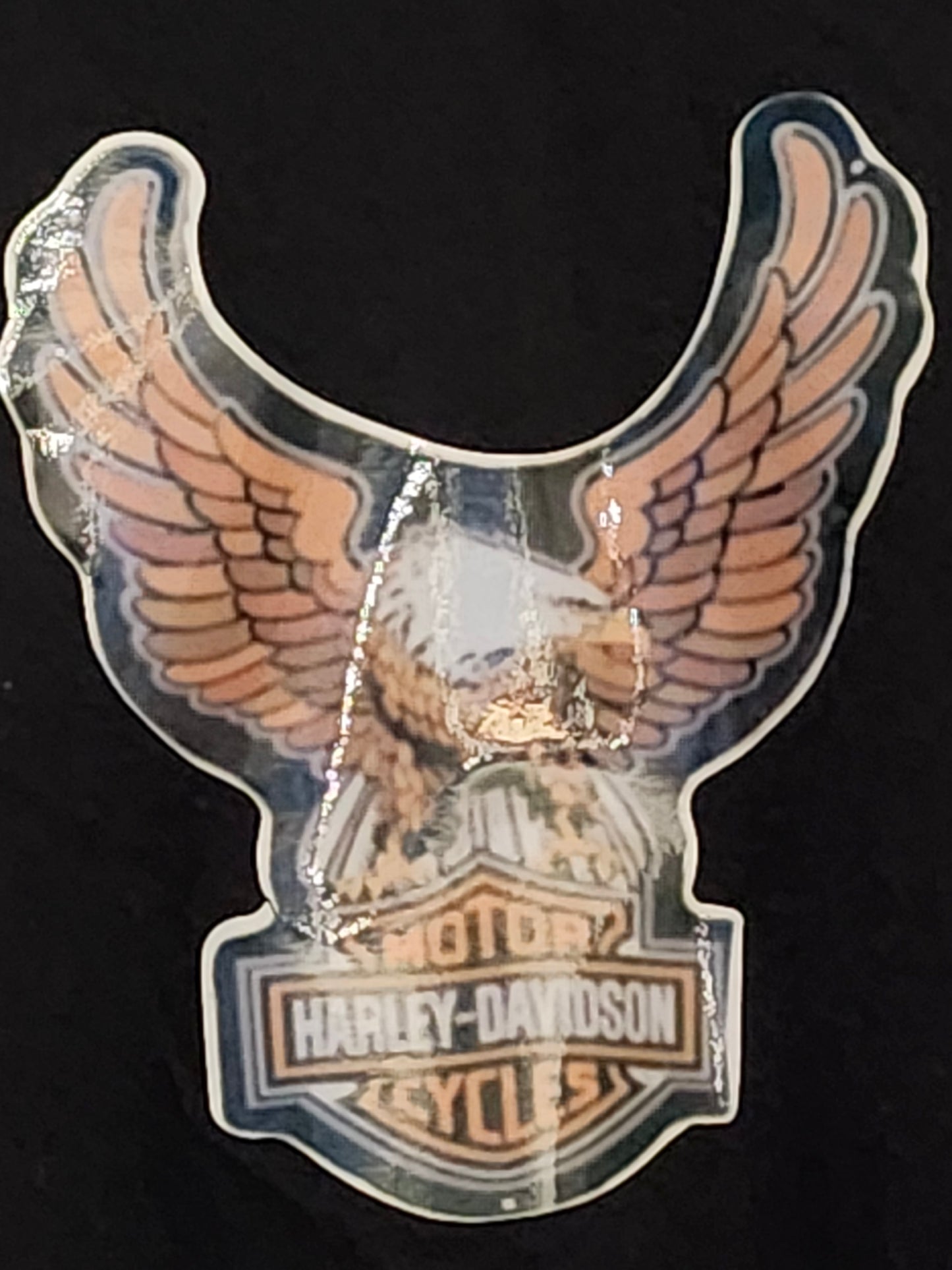 Size XL 100% cotton black Harley Davidson eagle T-Shirt