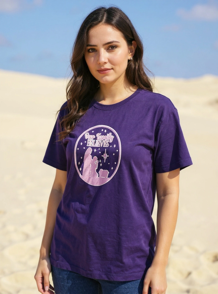 Size 3x 100% cotton My family believes Tshirt