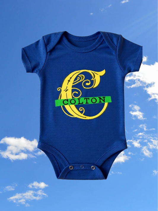 Size 0-3 months 100% cotton Personalized baby Oneies
