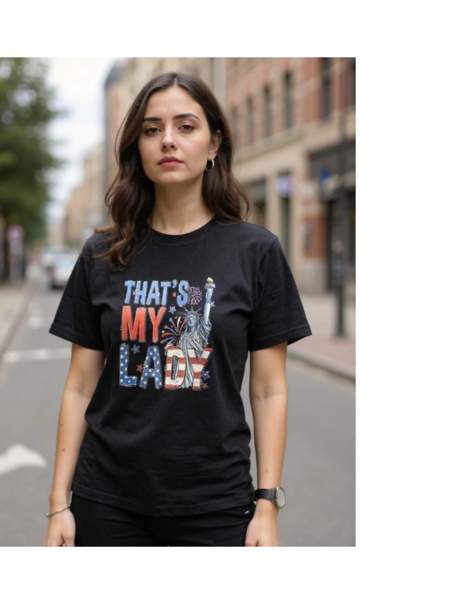 Size XL 100% cotton Black That's my lady Tshirt