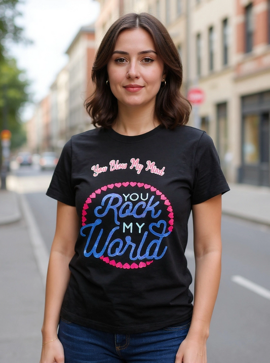 Size XL 100% cotton Rock your world Tshirt