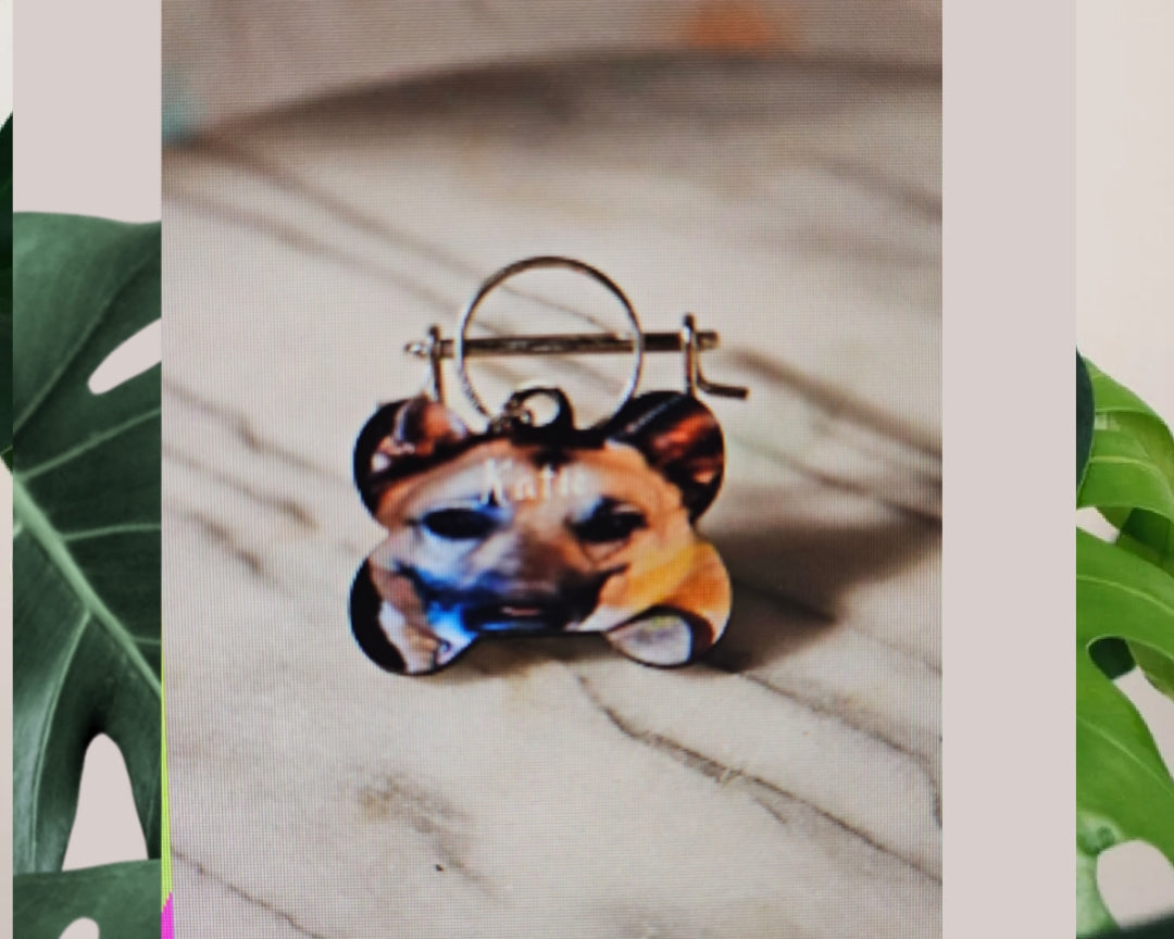 Small Dog tag with owners and pet's information