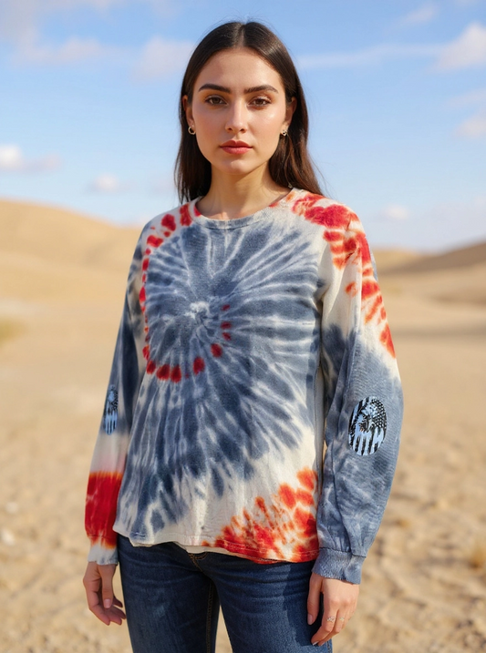 Size L 100%cotton God bless America tie dye Tshirt