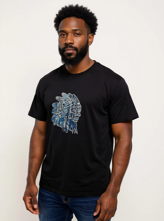 Size M 100% cotton Black My Indian black T-Shirt