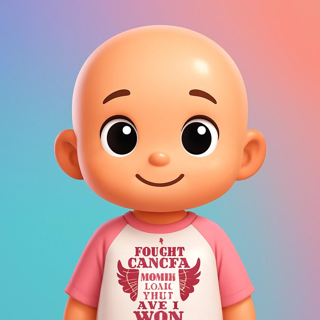 2T 100% cotton I fought cancer Tshirt