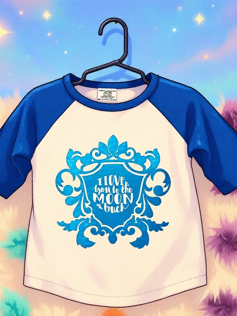 4T 100% cotton I love you to the moon Tshirt