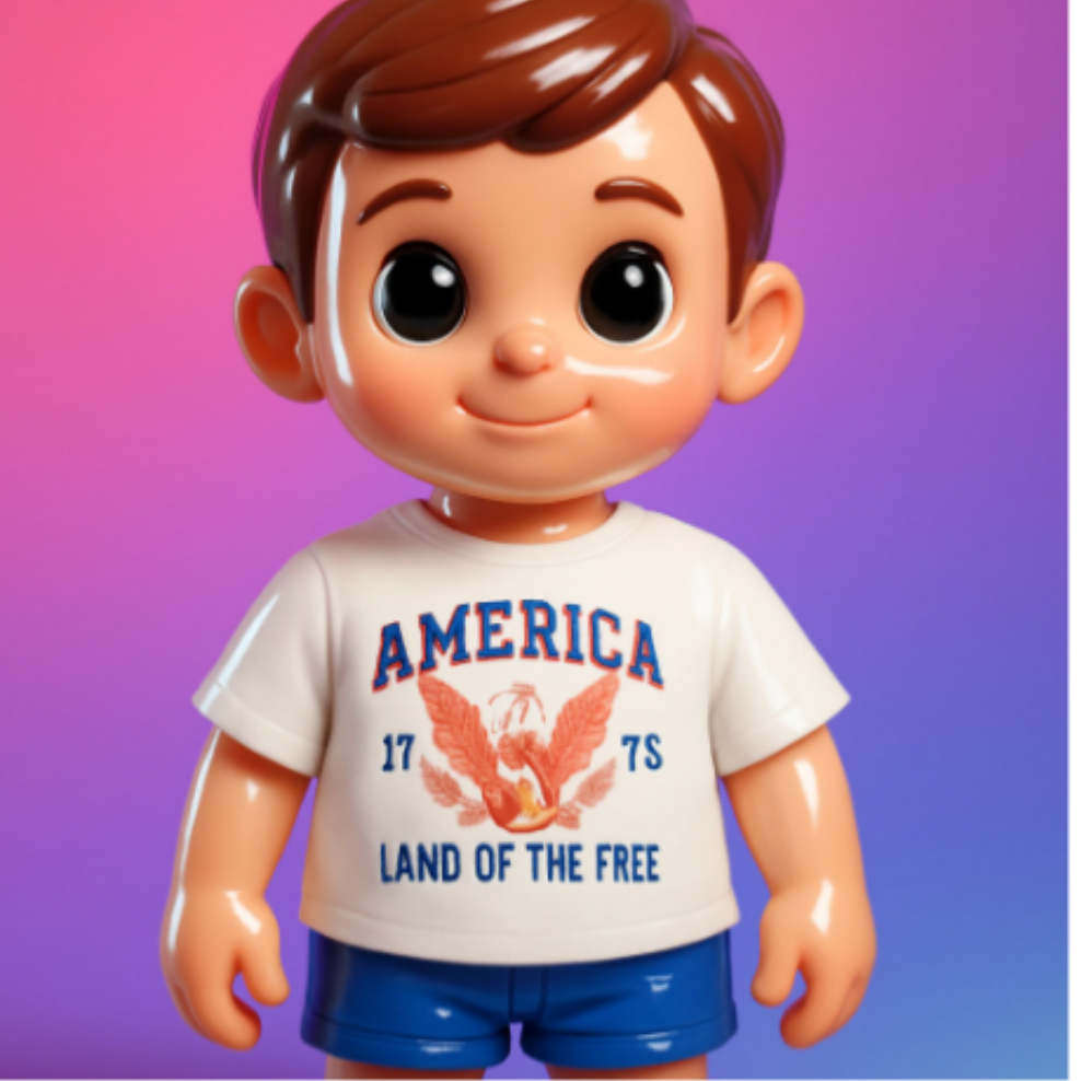 Size L youth 100% cotton America land of the free Tshirt