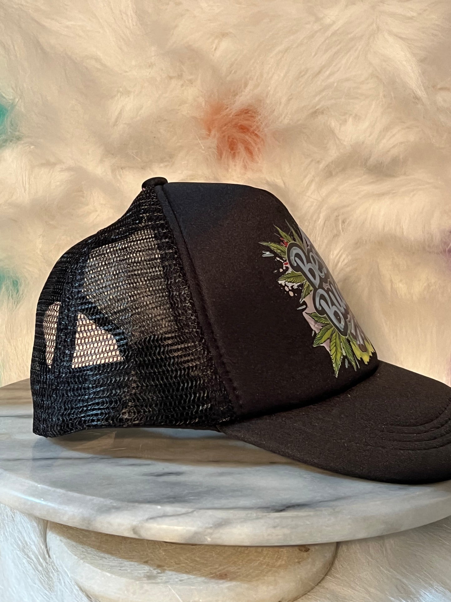 Black adjustable cap Best buds decal