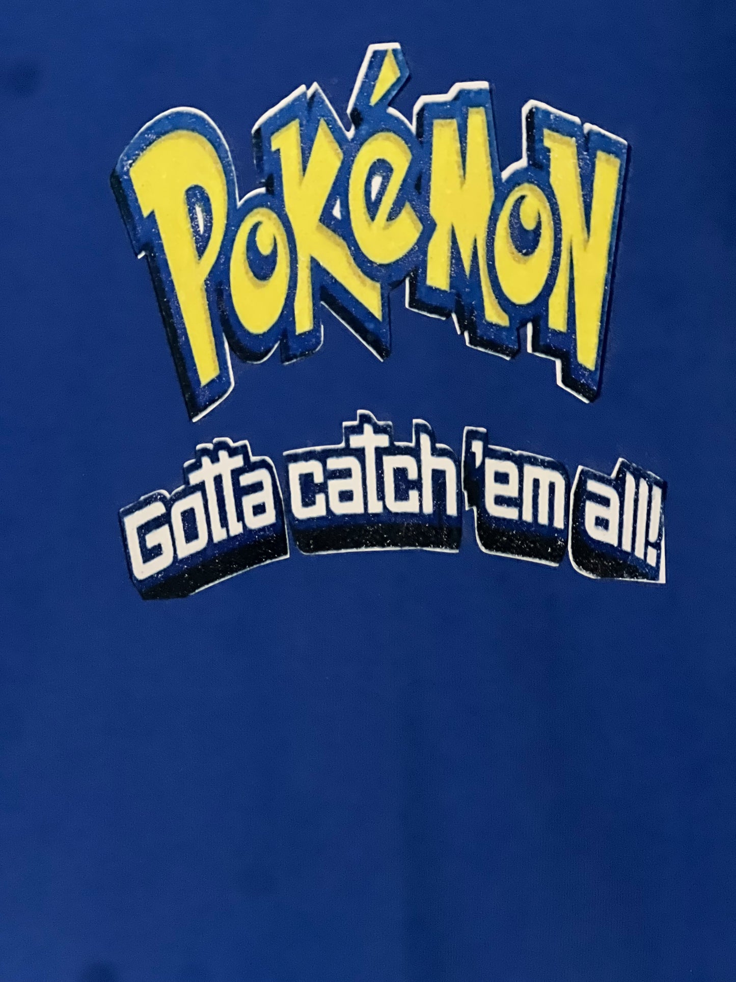 Size M youth 100%cotton blue Pokémon Tshirt