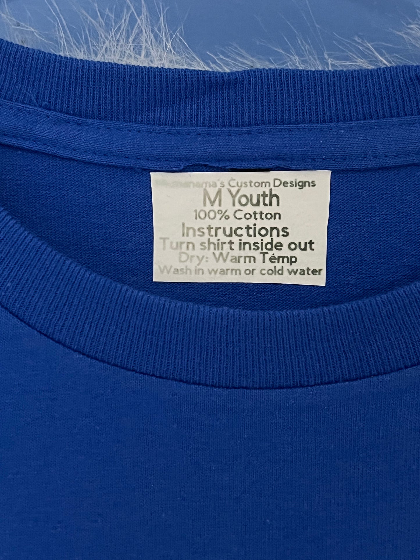 Size M youth 100%cotton blue Pokémon Tshirt