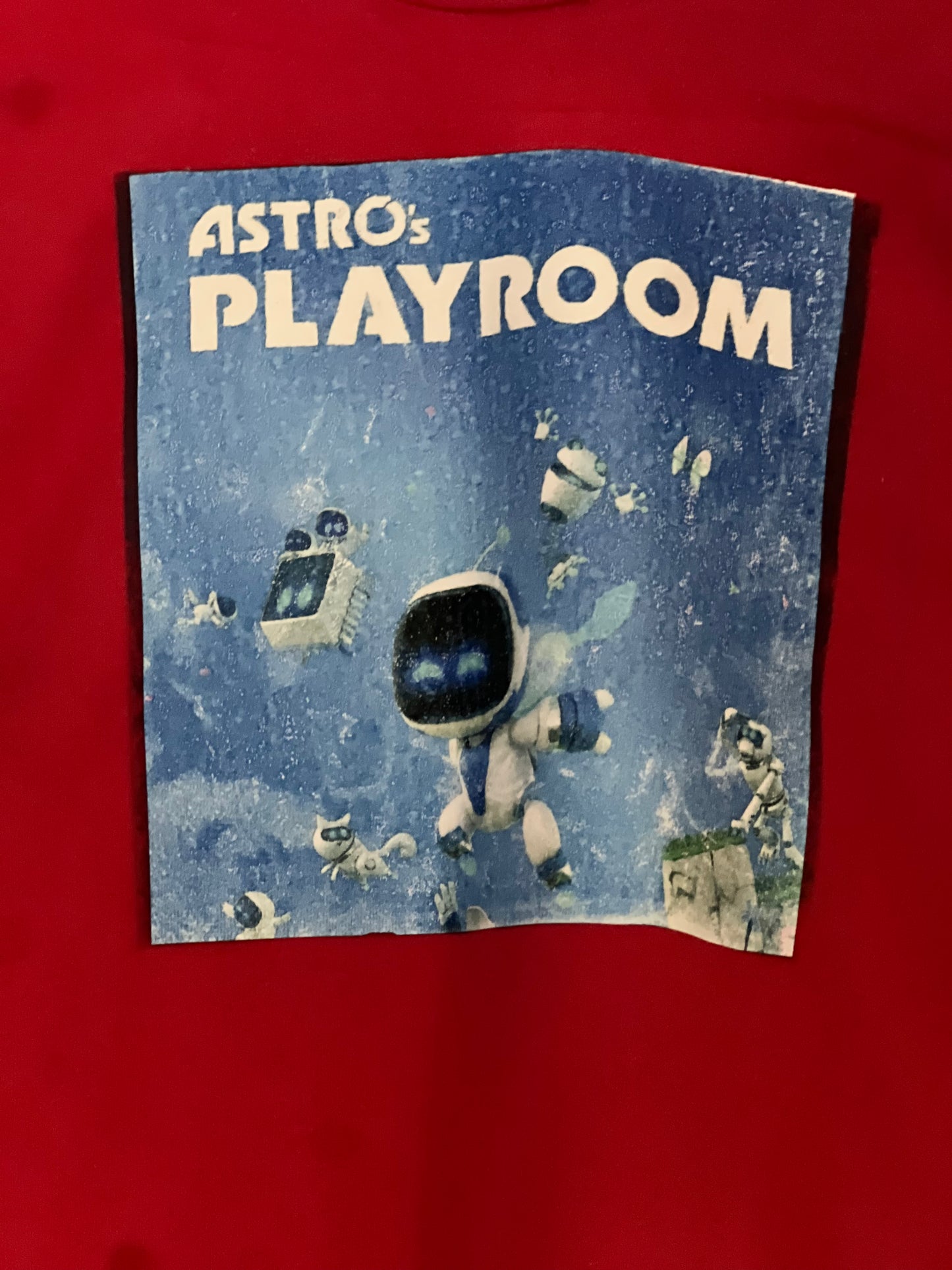 Size 4t 100%cotton red Astro playroom Tshirt