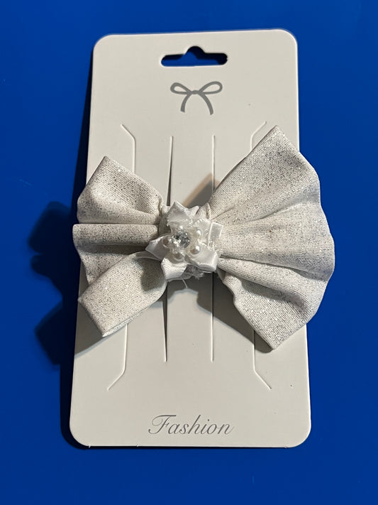 Little girls wedding hair bow