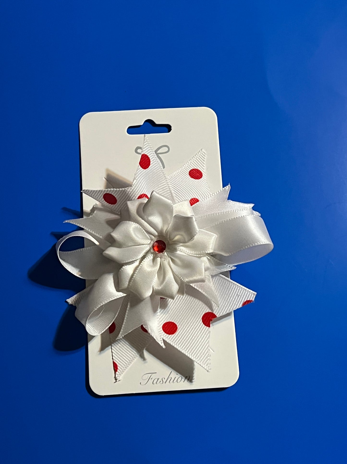 2 blue flowers Hair bows