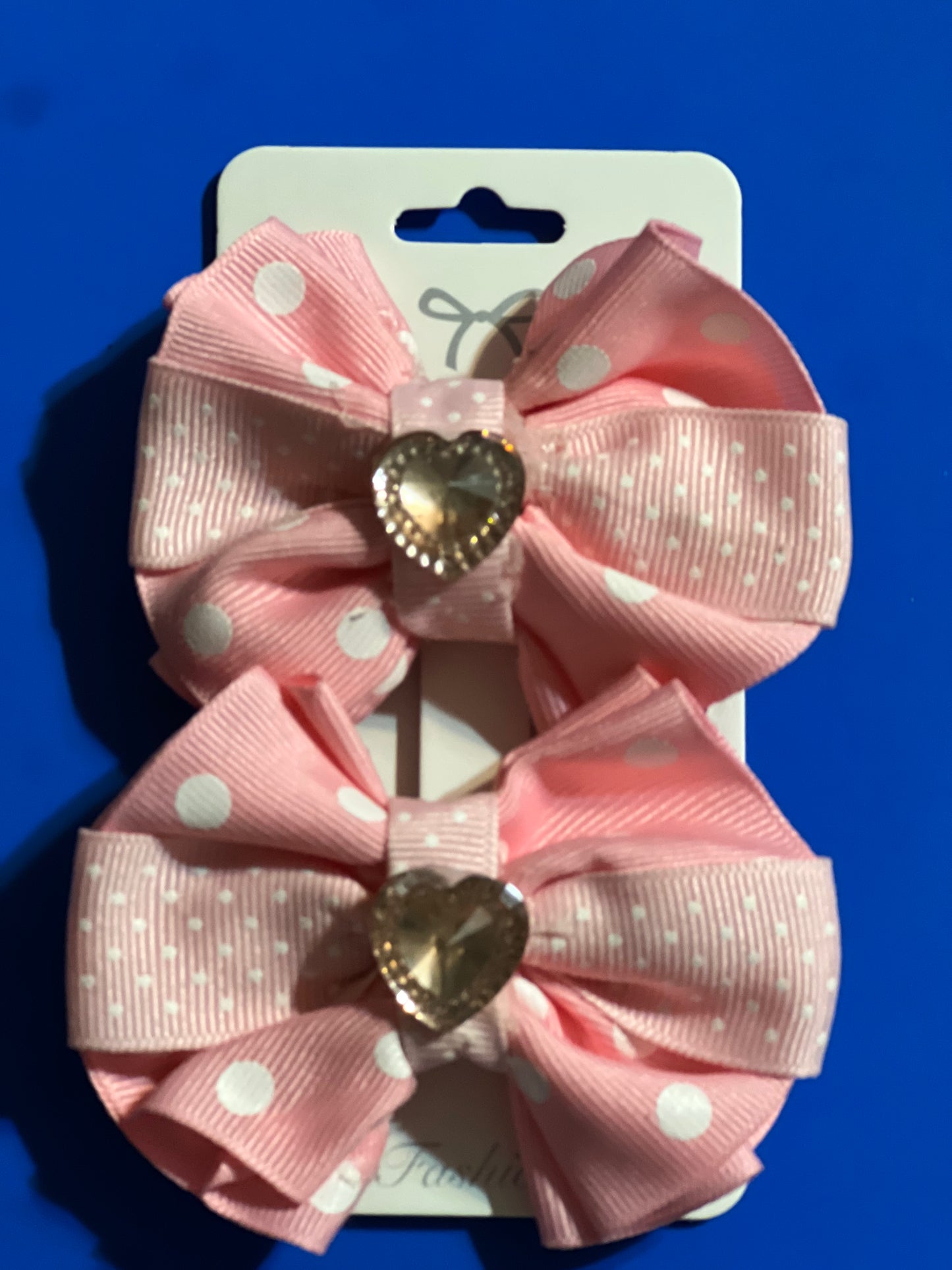 2 blue flowers Hair bows