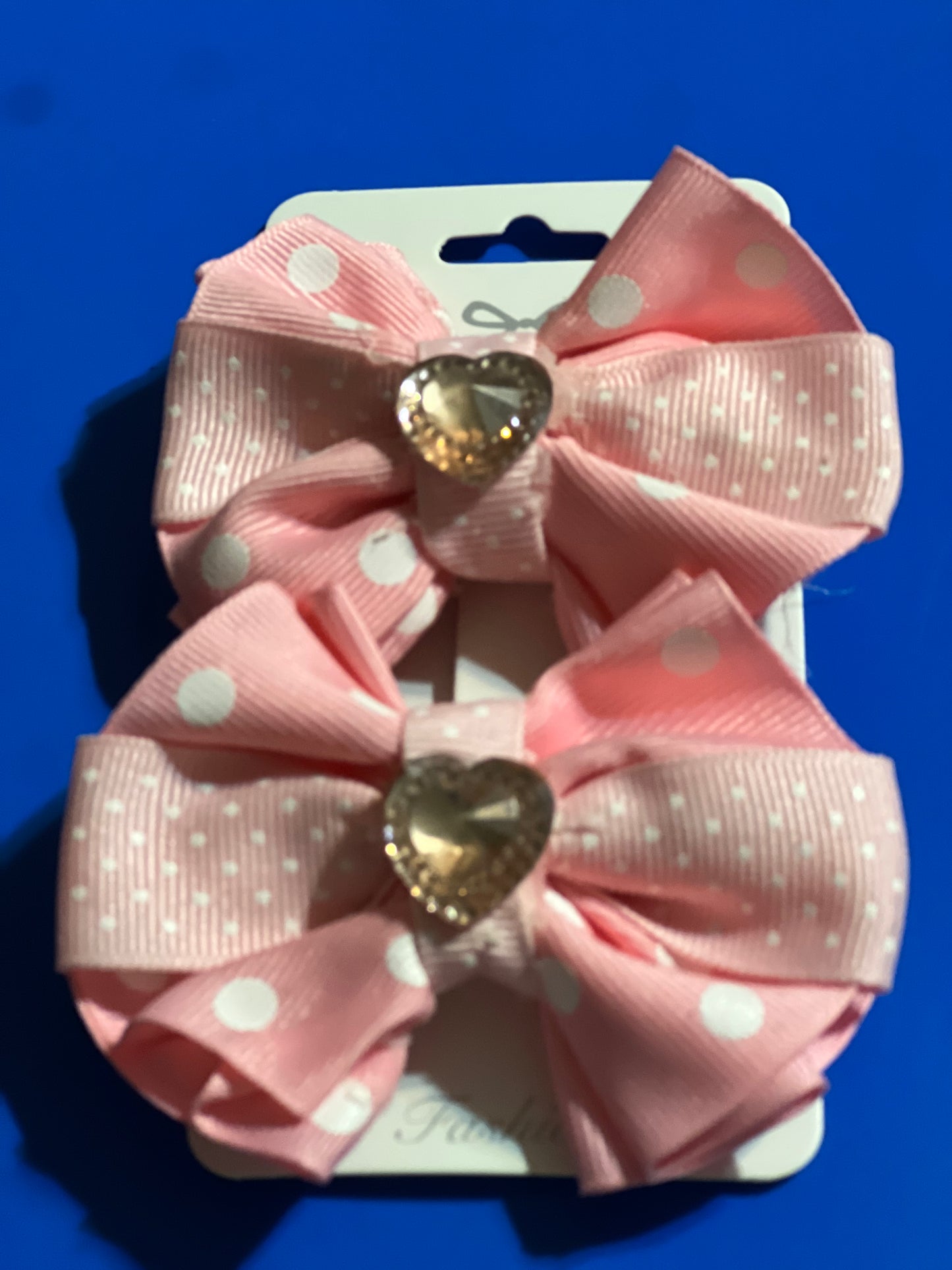 2 blue flowers Hair bows