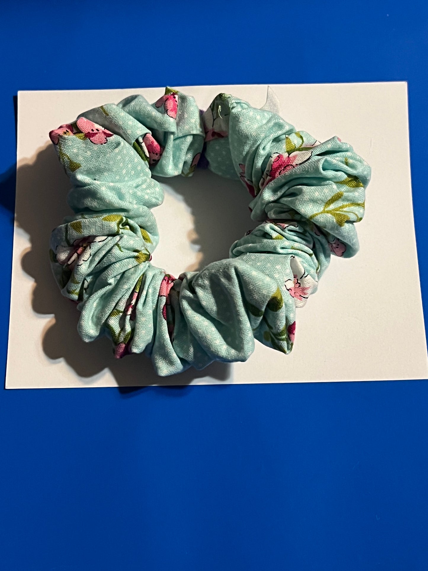 Light green scrunchie