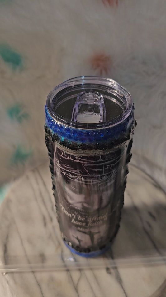 30 oz Jesus our savior double wall stainless steel tumbler cup