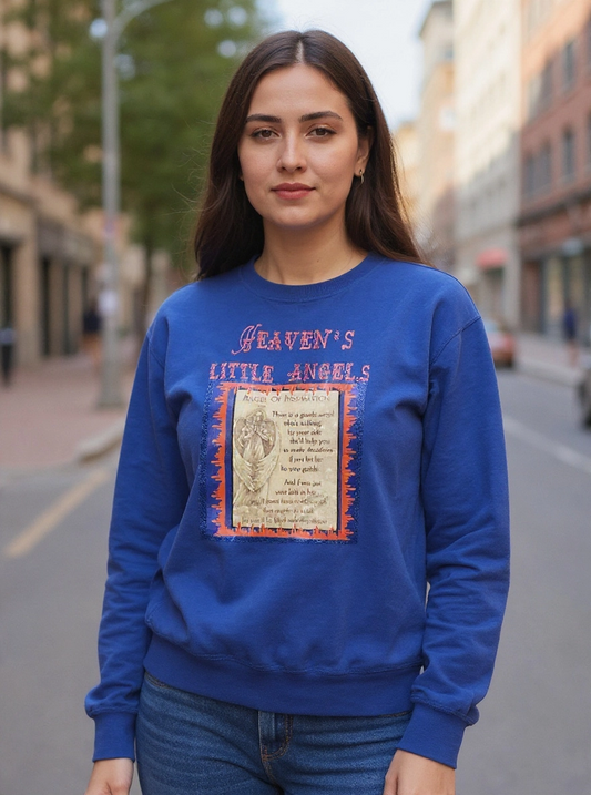 Size L 100% cotton blue Heaven's little Angels