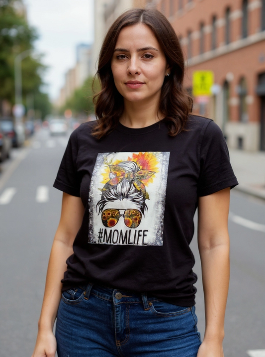 Size 3x 100% cotton Black Momlife Tshirt