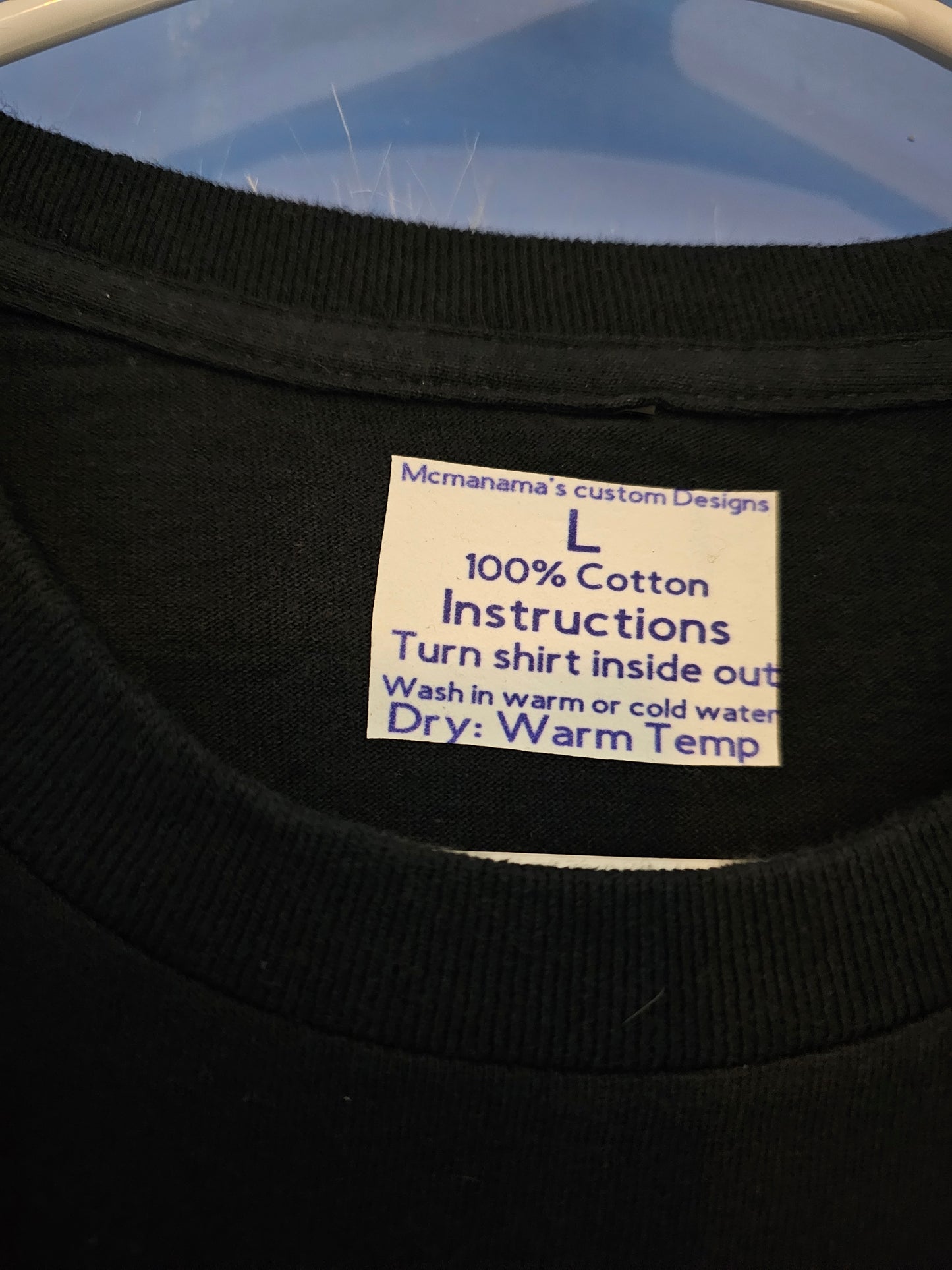 Size L 100% cotton Black His well with my soul Tshirt