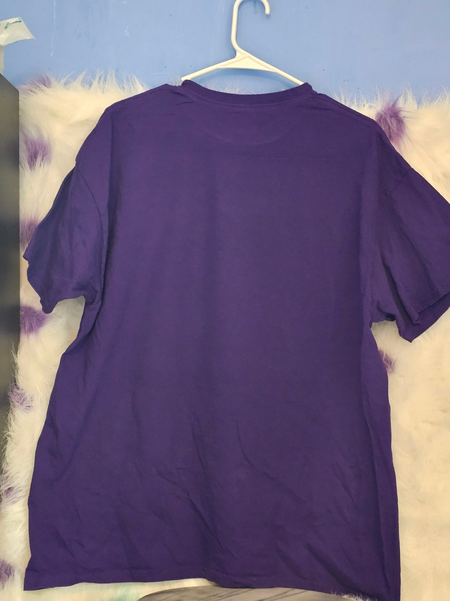 Size XL 100% cotton Purple Life begins after coffee Tshirt