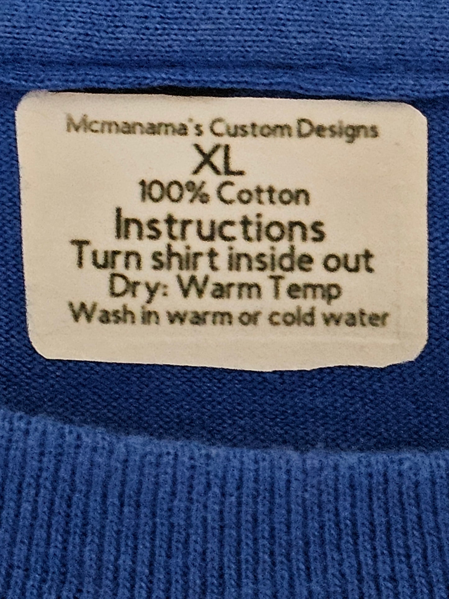 Size XL 100% cotton Blue Jesus is my anchor of my soul
