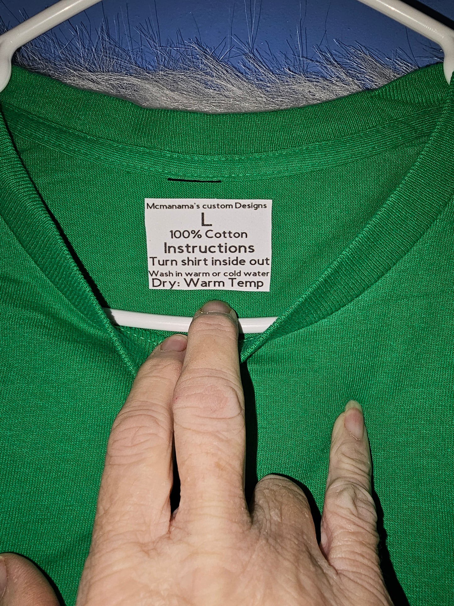 Size L 100%cotton green She's a wild one Tshirt