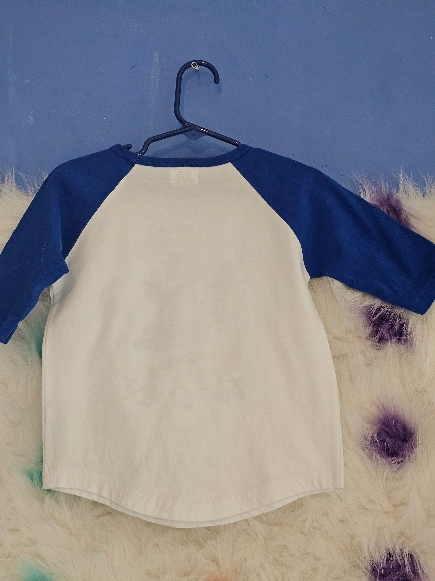 Size 3T 100% cotton blue & white cotton I fought cancer and I won Tshirt