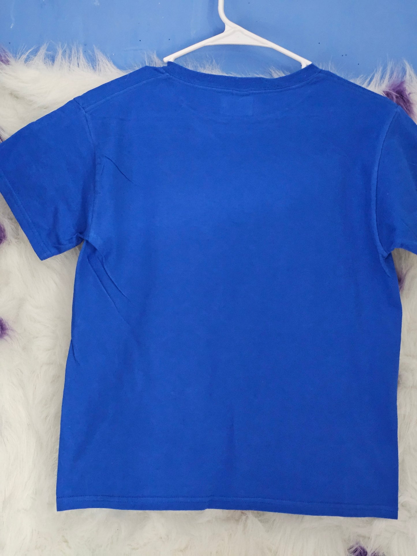 Size 2X 100% cotton Blue Guardian Angel Watching Over Me