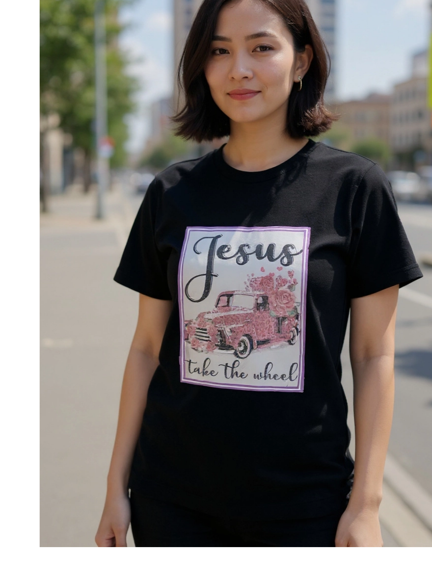 Size M 100% cotton Black Jesus T Shirt