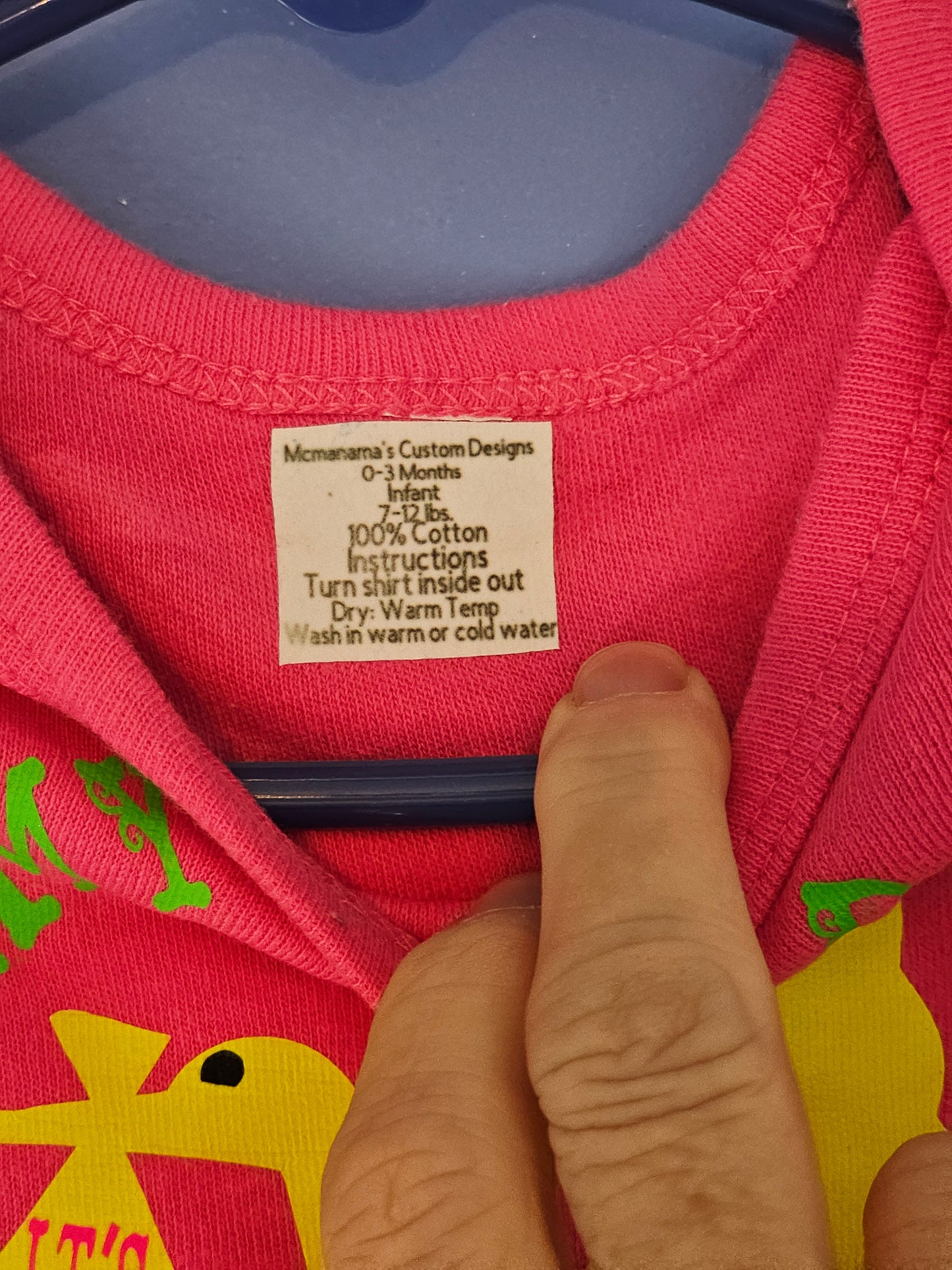 Size 0-3 months 100% cotton Pink Mommy and Daddy's baby girl oneies