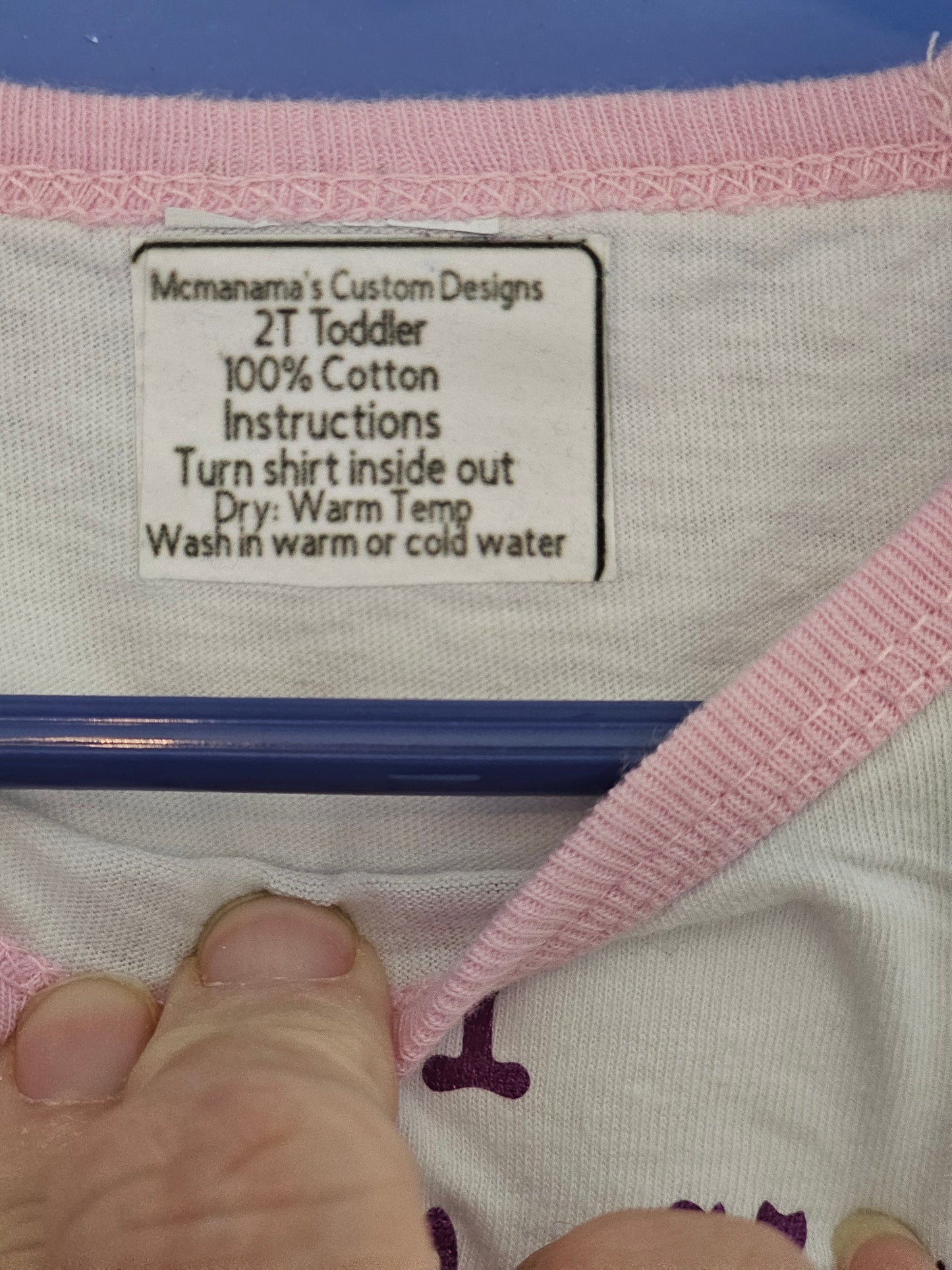 Size 4T 100% cotton White &Pink brother & sister is my guardian Angel