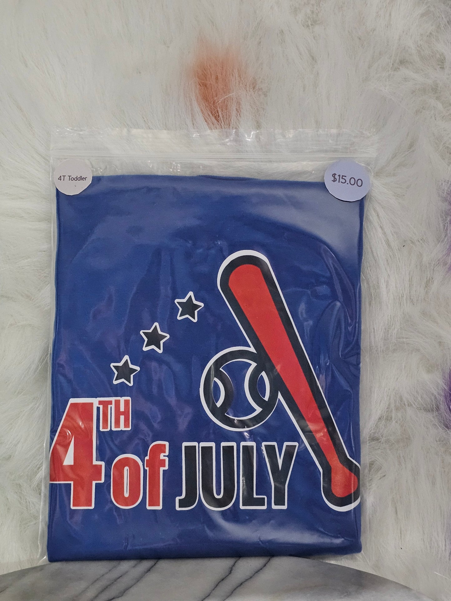 4T 100% cotton Fourth of July T Shirt