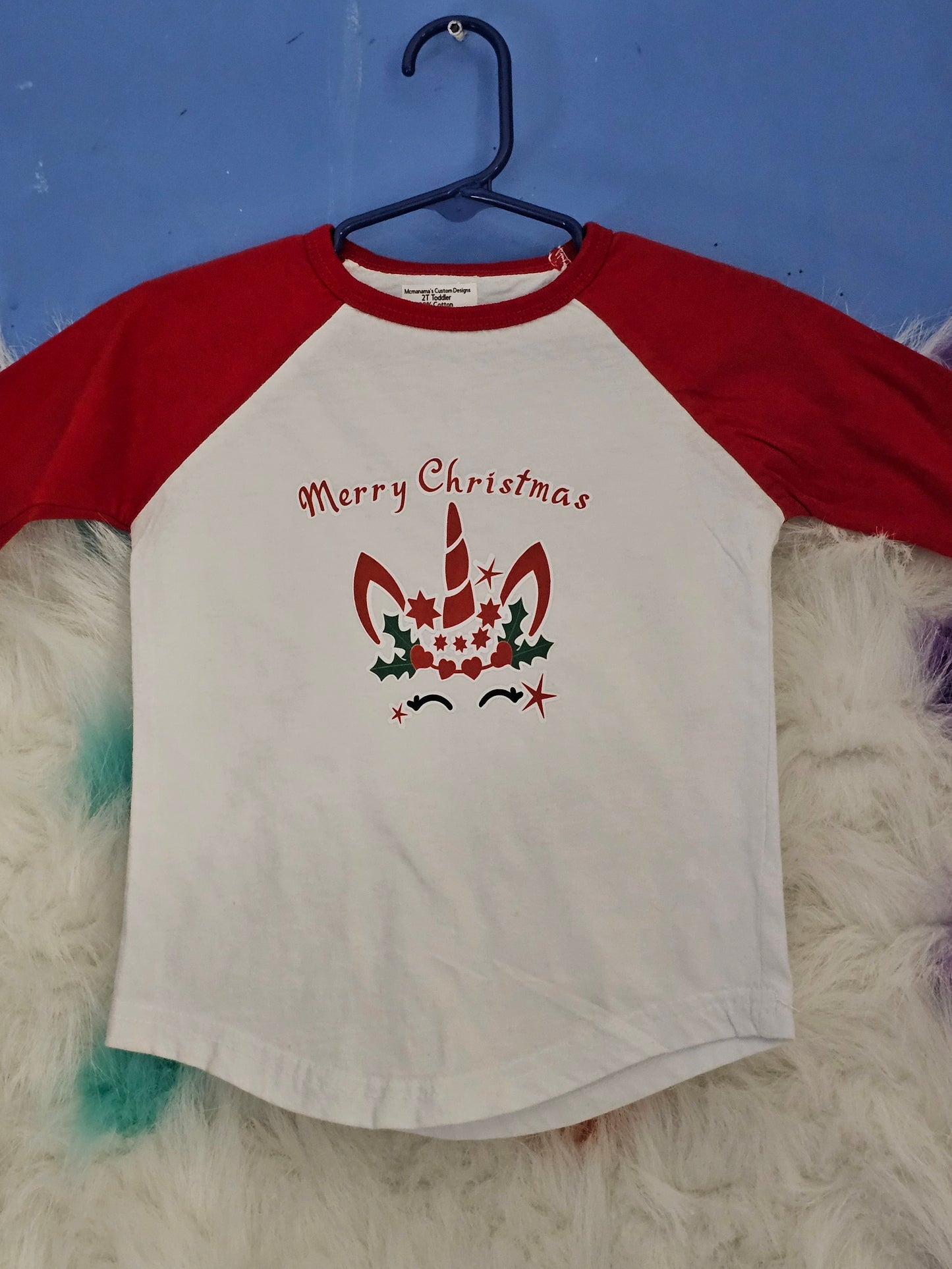 2T Toddler 100% cotton Merry Christmas Tshirt