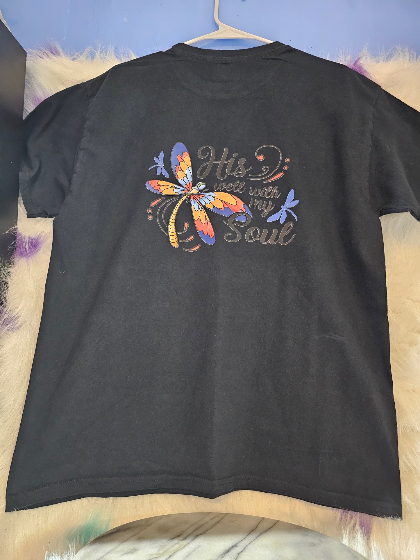 Size L 100% cotton Black His well with my soul Tshirt