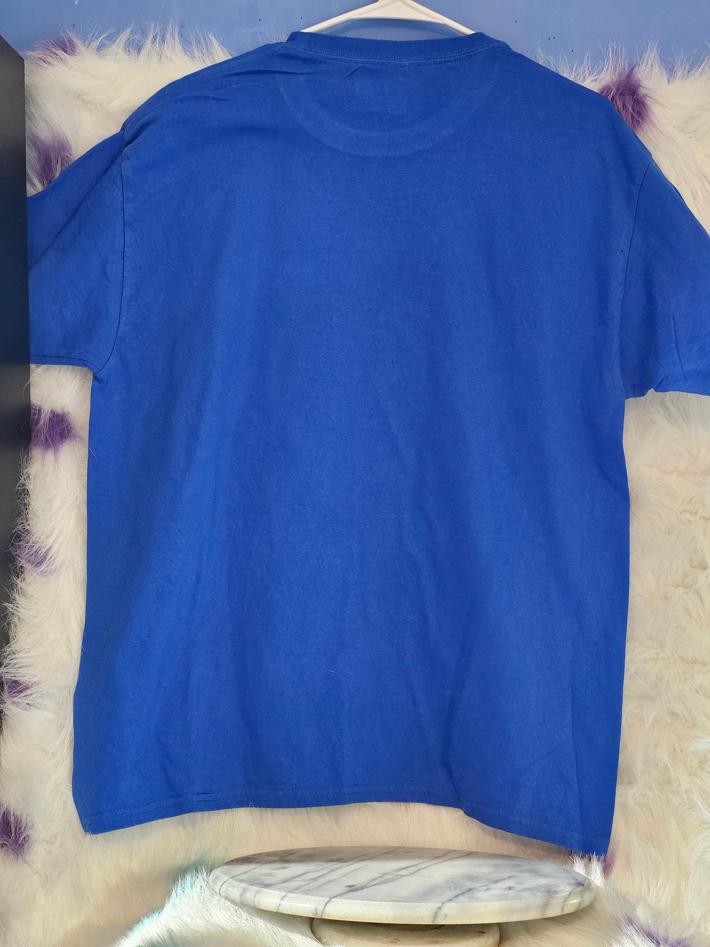 Size L 100% cotton blue Be a light for all to see Tshirt