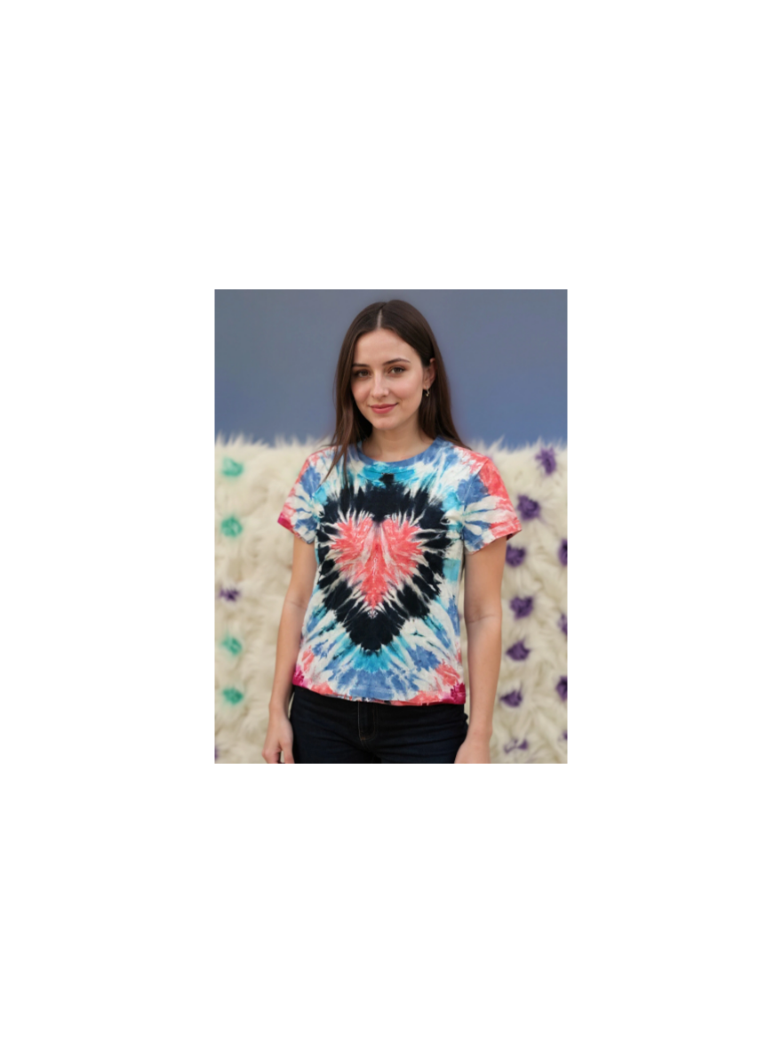Size 4T 100% cotton red heart tye dye Tshirt