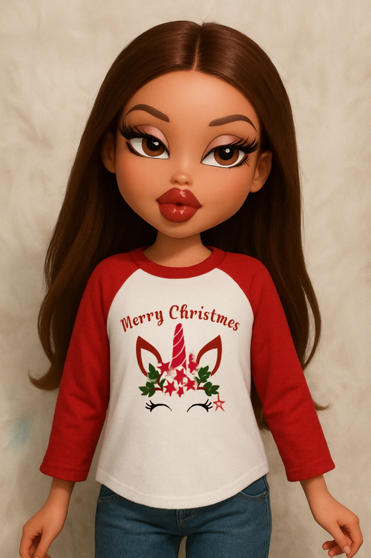 Size 2T Toddler 100% cotton White Merry Christmas Tshirt