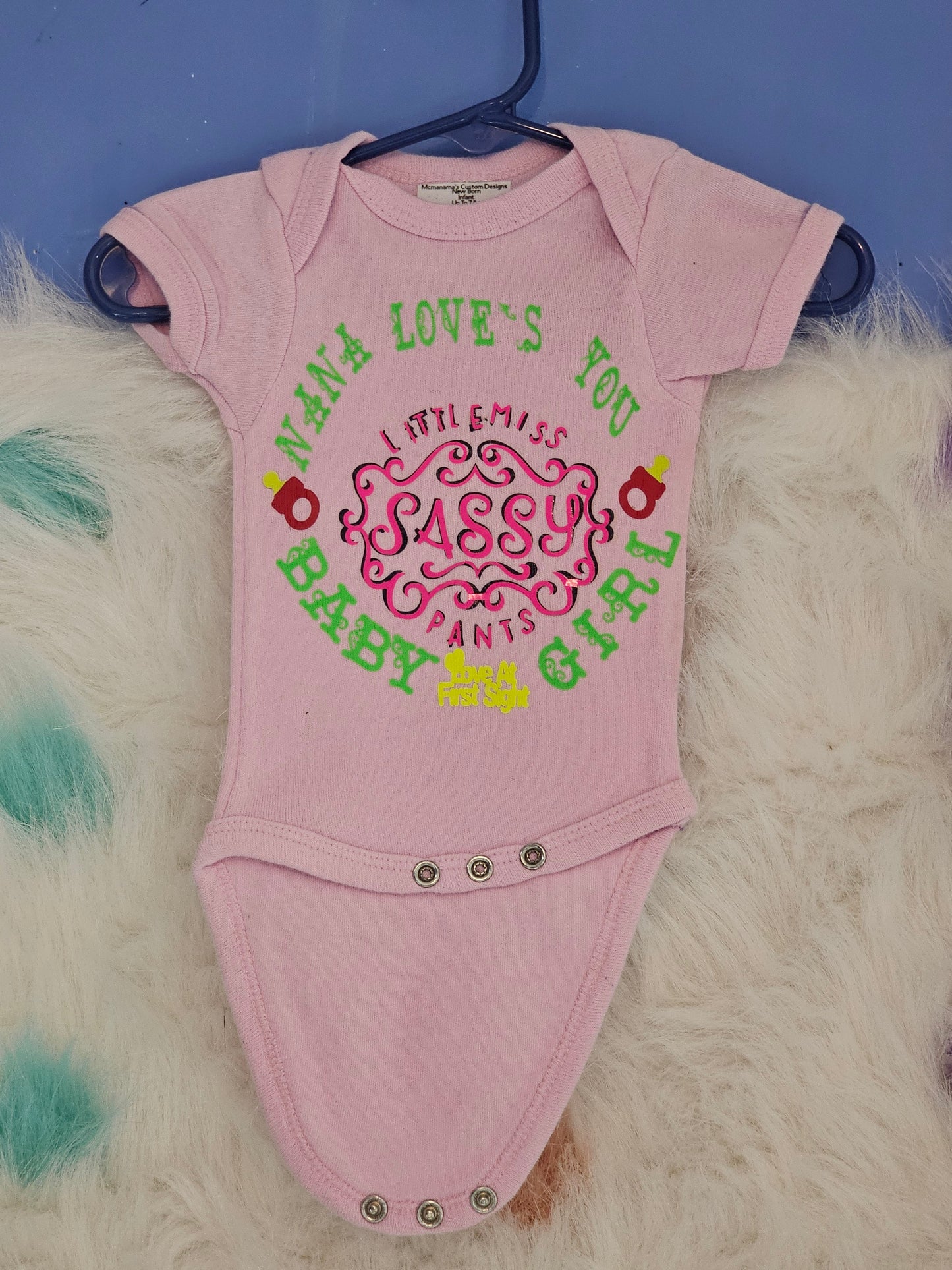 Nana's loves you baby girl Onesie