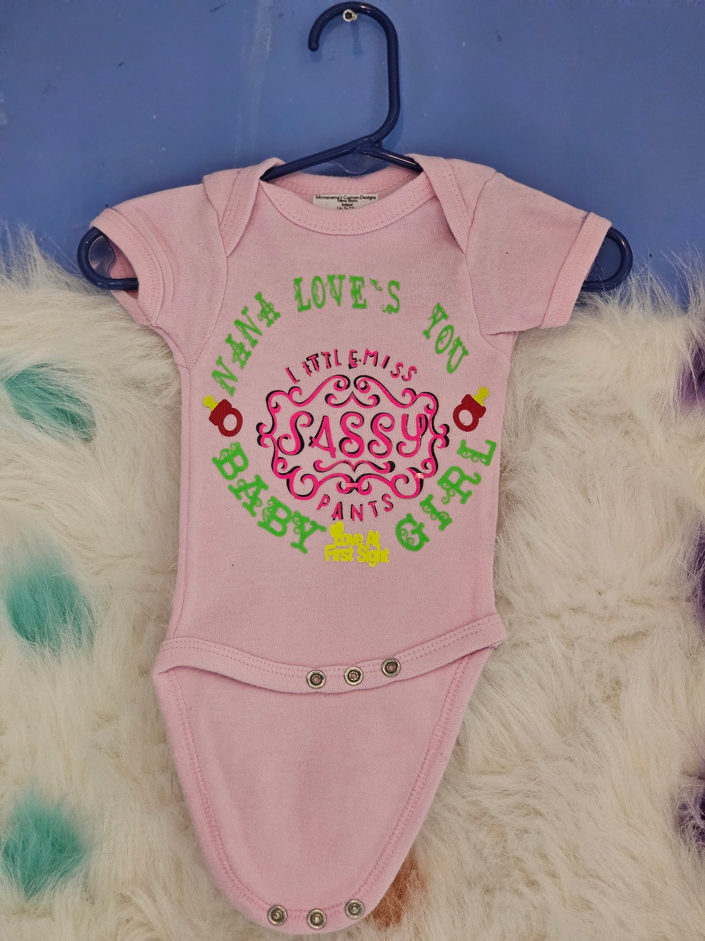 Nana's loves you baby girl Onesie