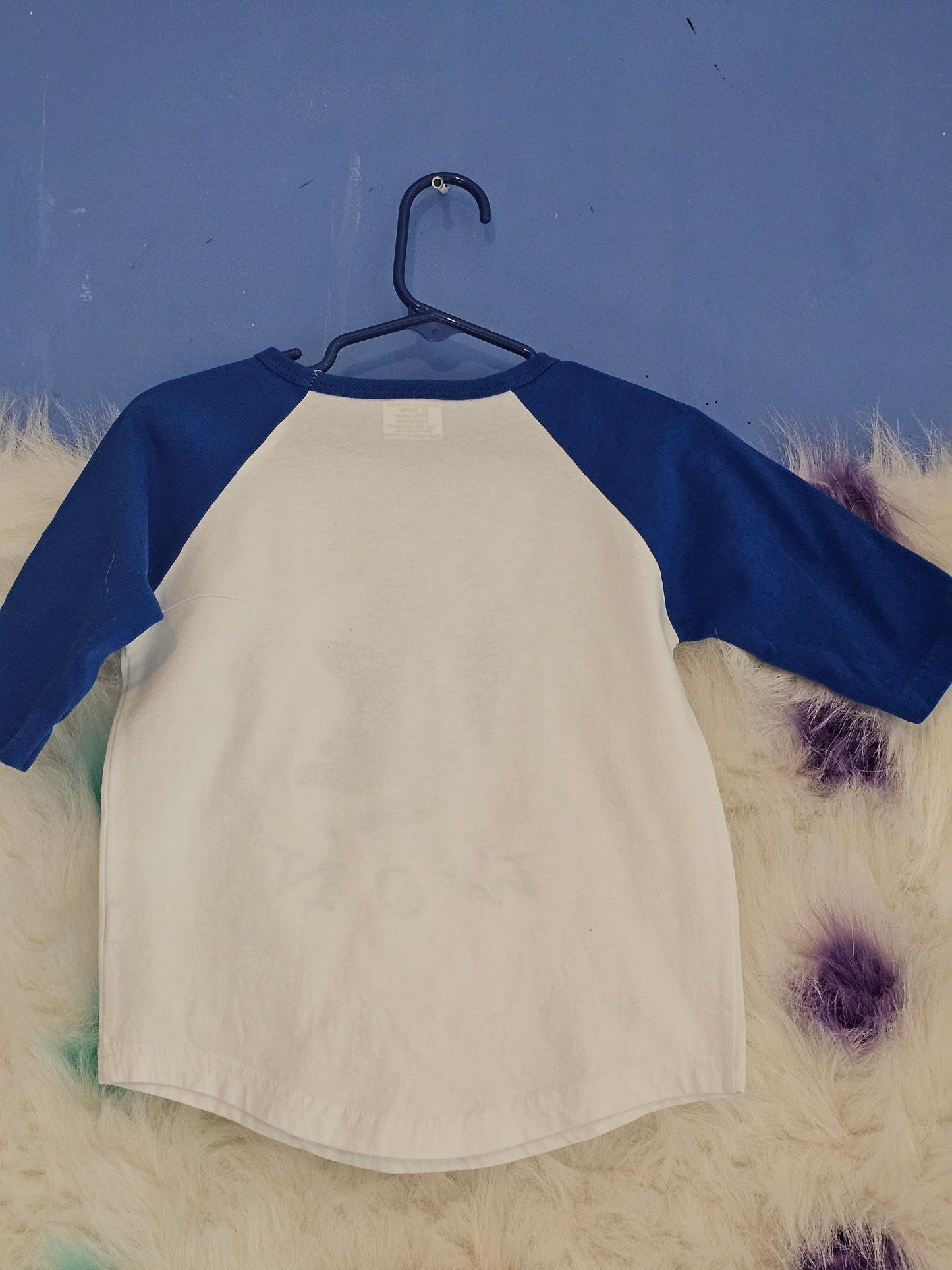 Size 3T 100% cotton blue & white cotton I fought cancer and I won Tshirt