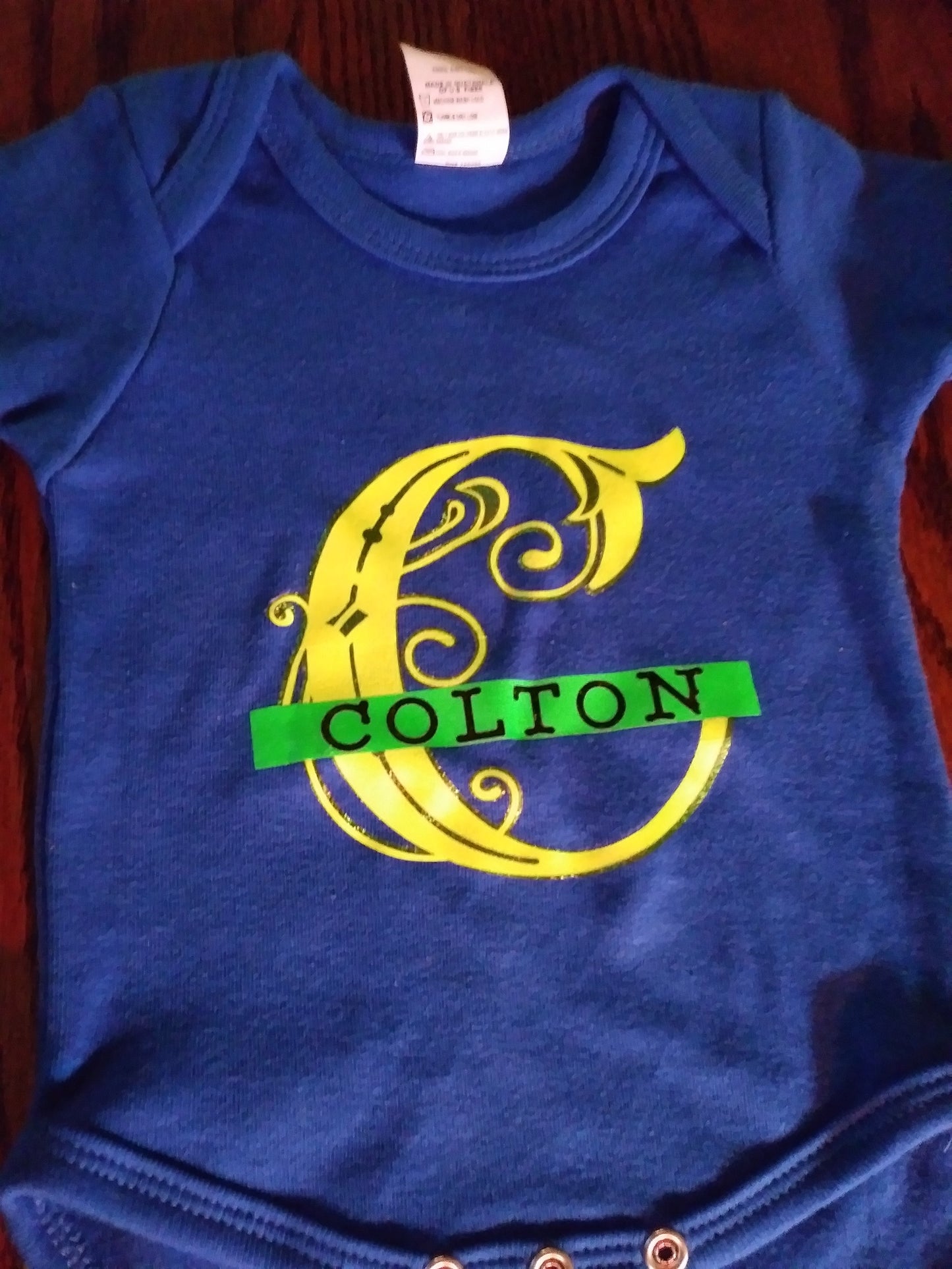 Size 0-3 months 100% cotton Personalized baby Oneies