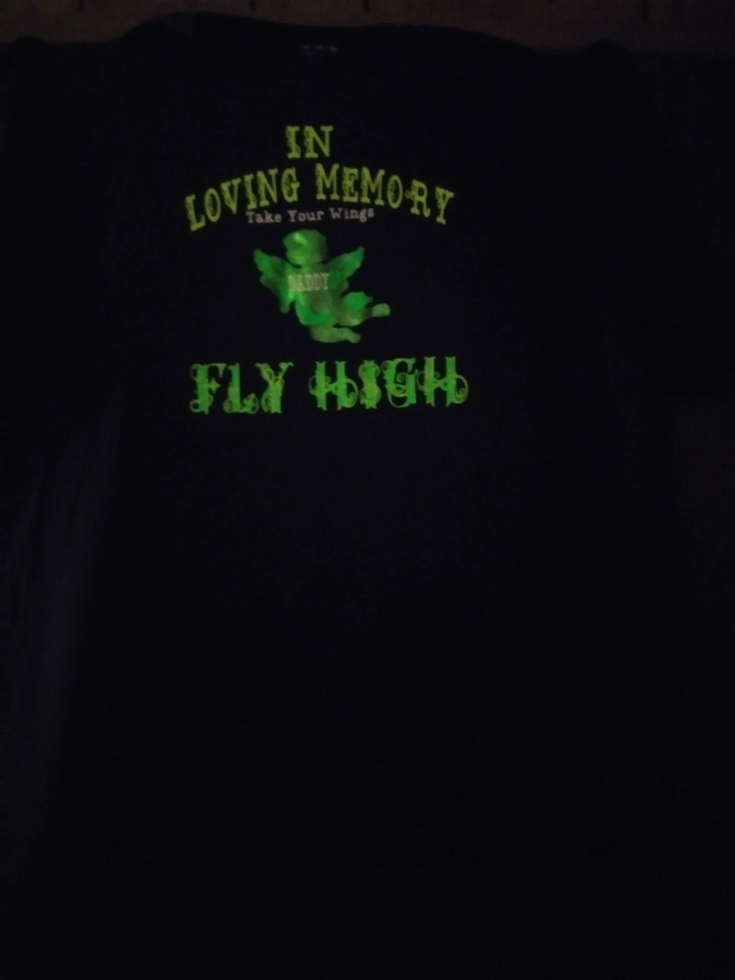 Size 2X 100% cotton Black Loving Memory of MaMa Fly High Tshirt
