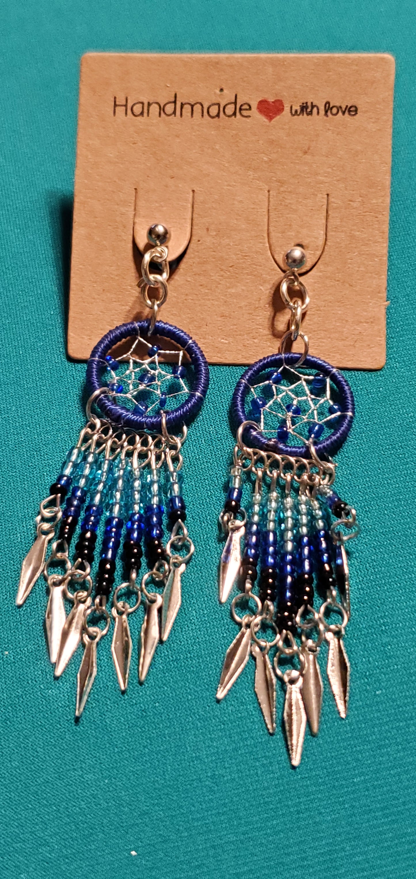 Indian head necklace & dream catcher's earrings