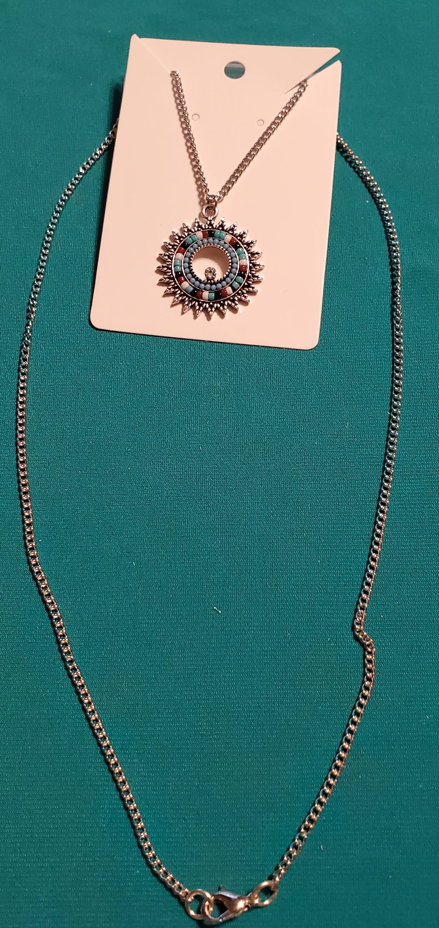 Stainless steel silver plated chain earrings