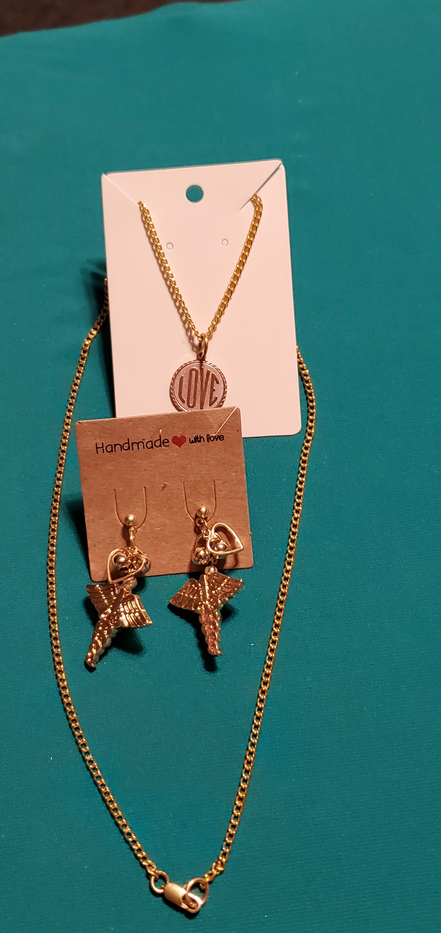 Gold plated Angel earrings